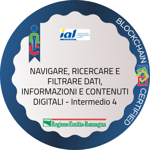 NAVIGARE, RICERCARE E FILTRARE DATI, INFORMAZIONI E CONTENUTI DIGITALI - Intermedio 4